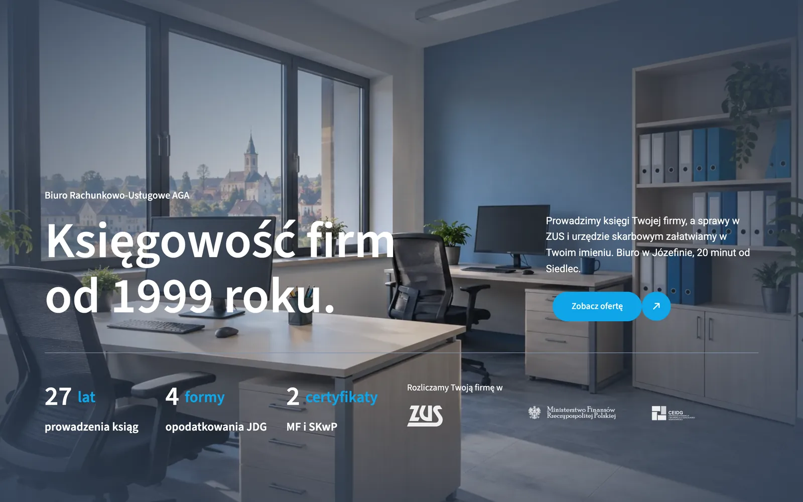 Projekt koncepcyjny strony: Biuro rachunkowe