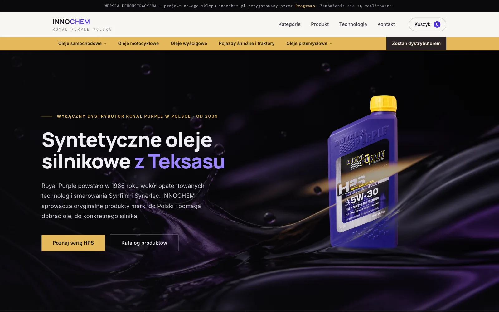 INNOCHEM - widok desktop